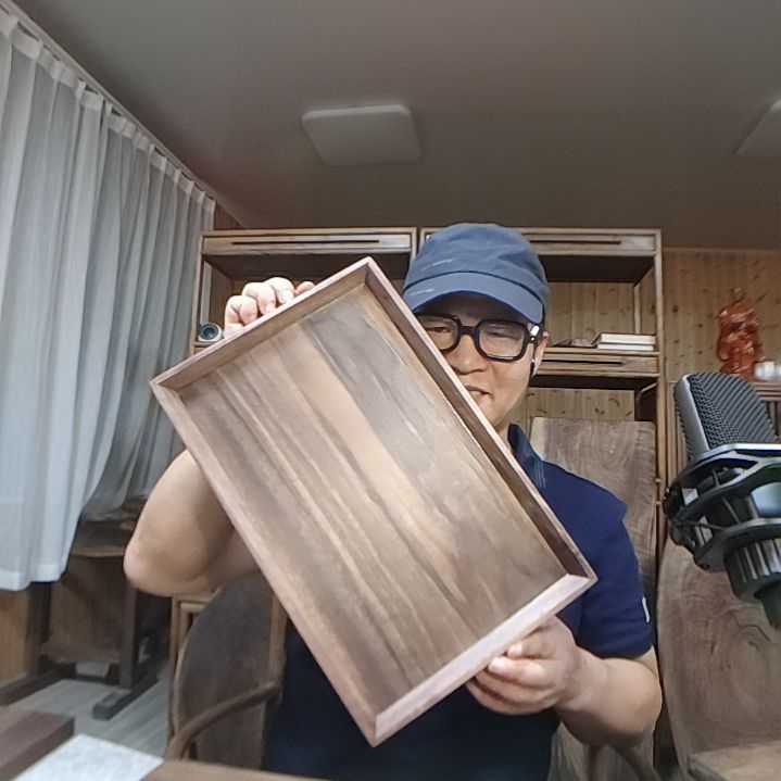 木（非红木类）北美黑胡桃木茶盘