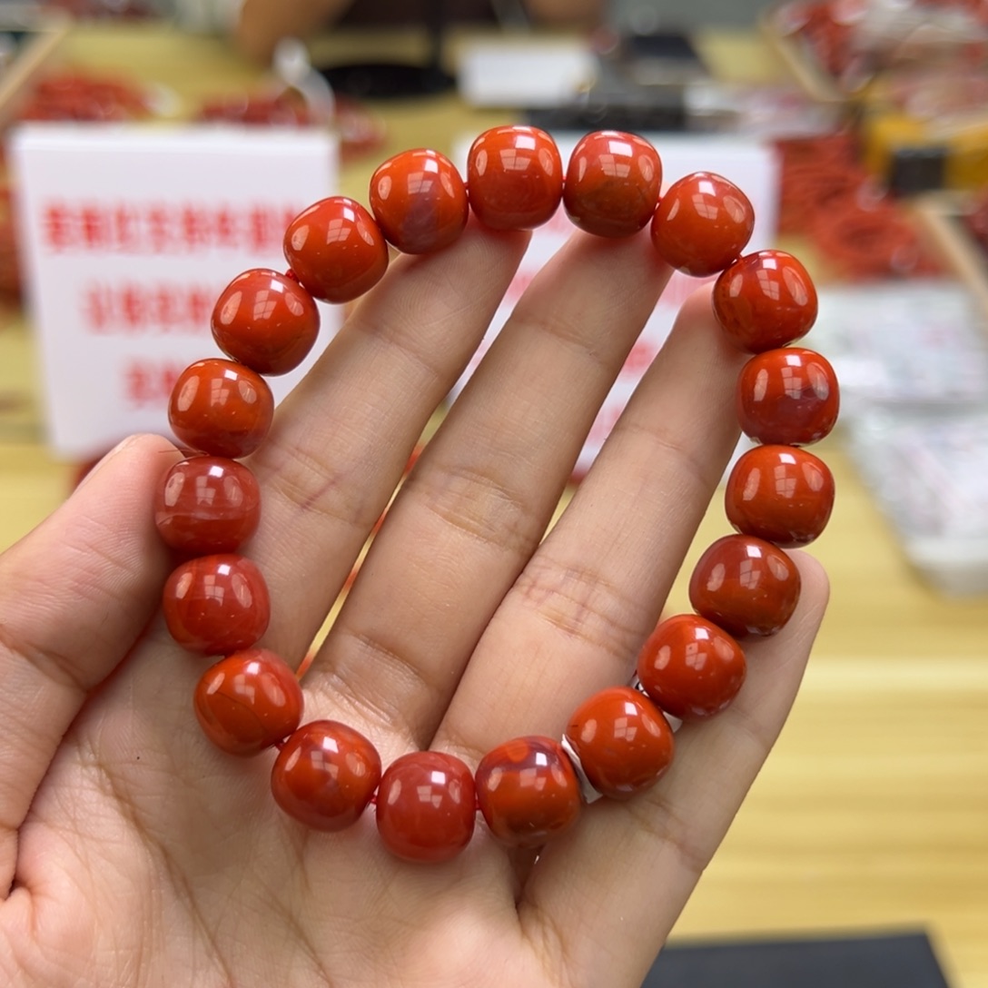 南红玛瑙多样性发一，卡11mm未镶嵌