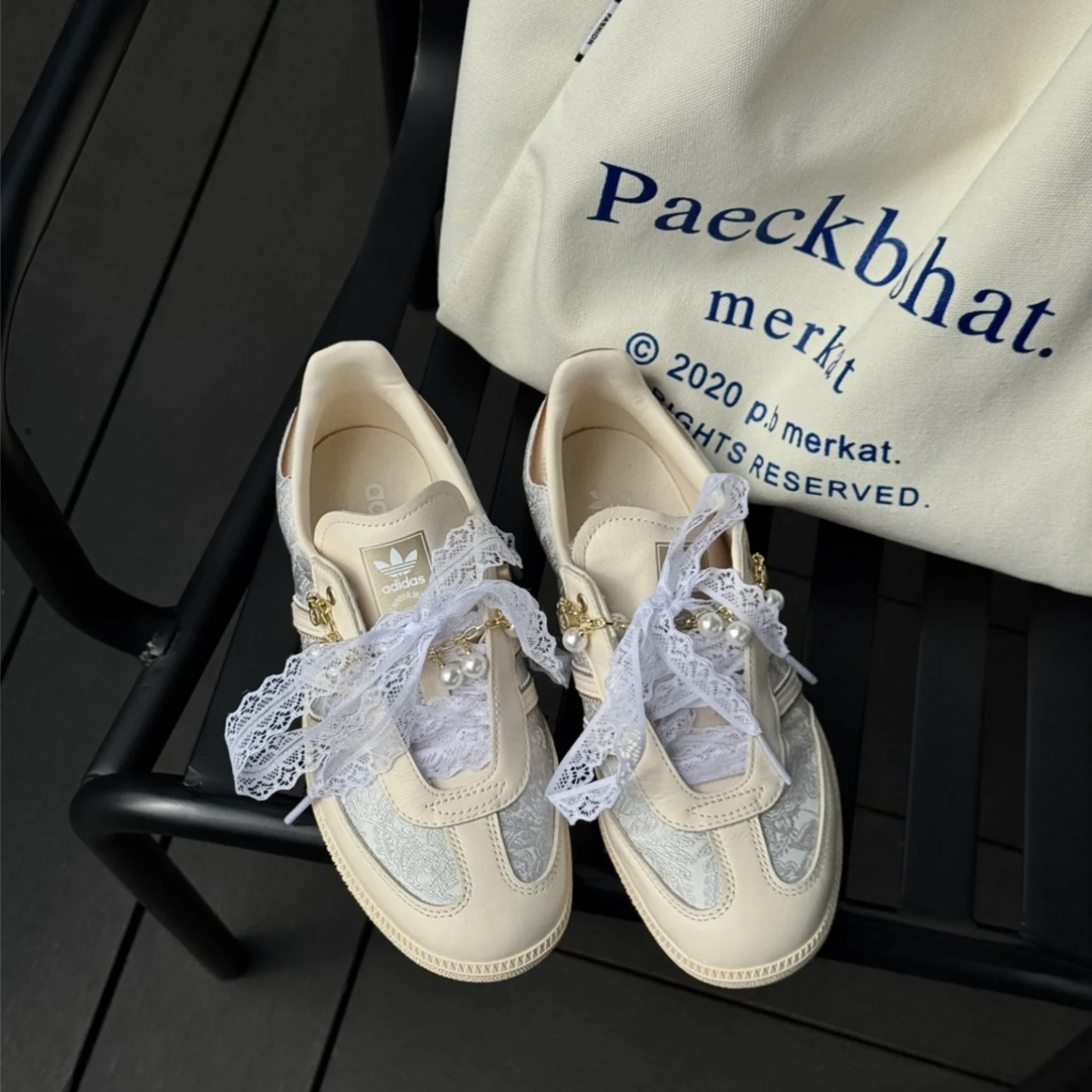 adidas/阿迪达斯三叶草女鞋SAMBA宋雨琦同款德训鞋「T头鞋」JQ2616