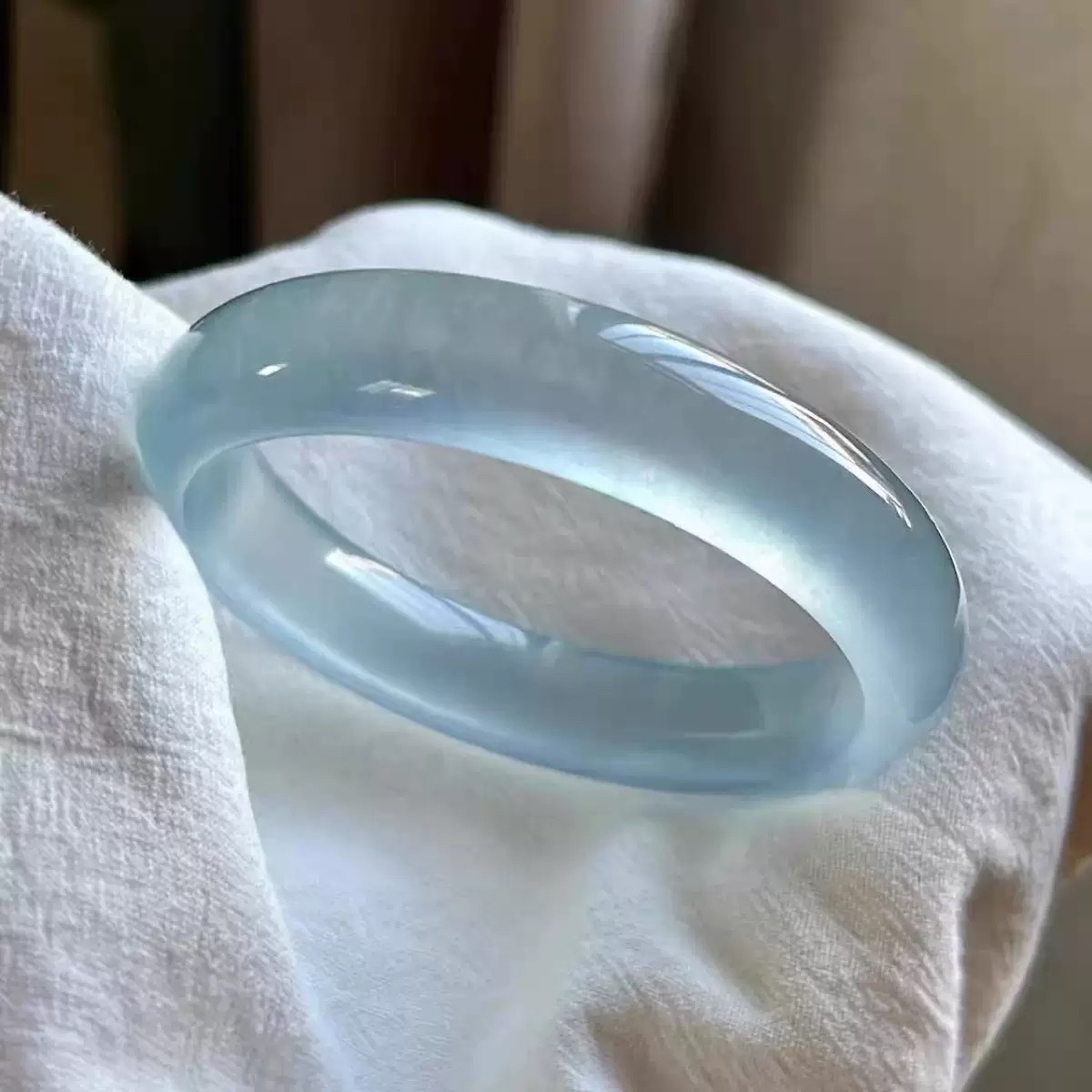   石英岩库里蓝冰透天然雾霾蓝