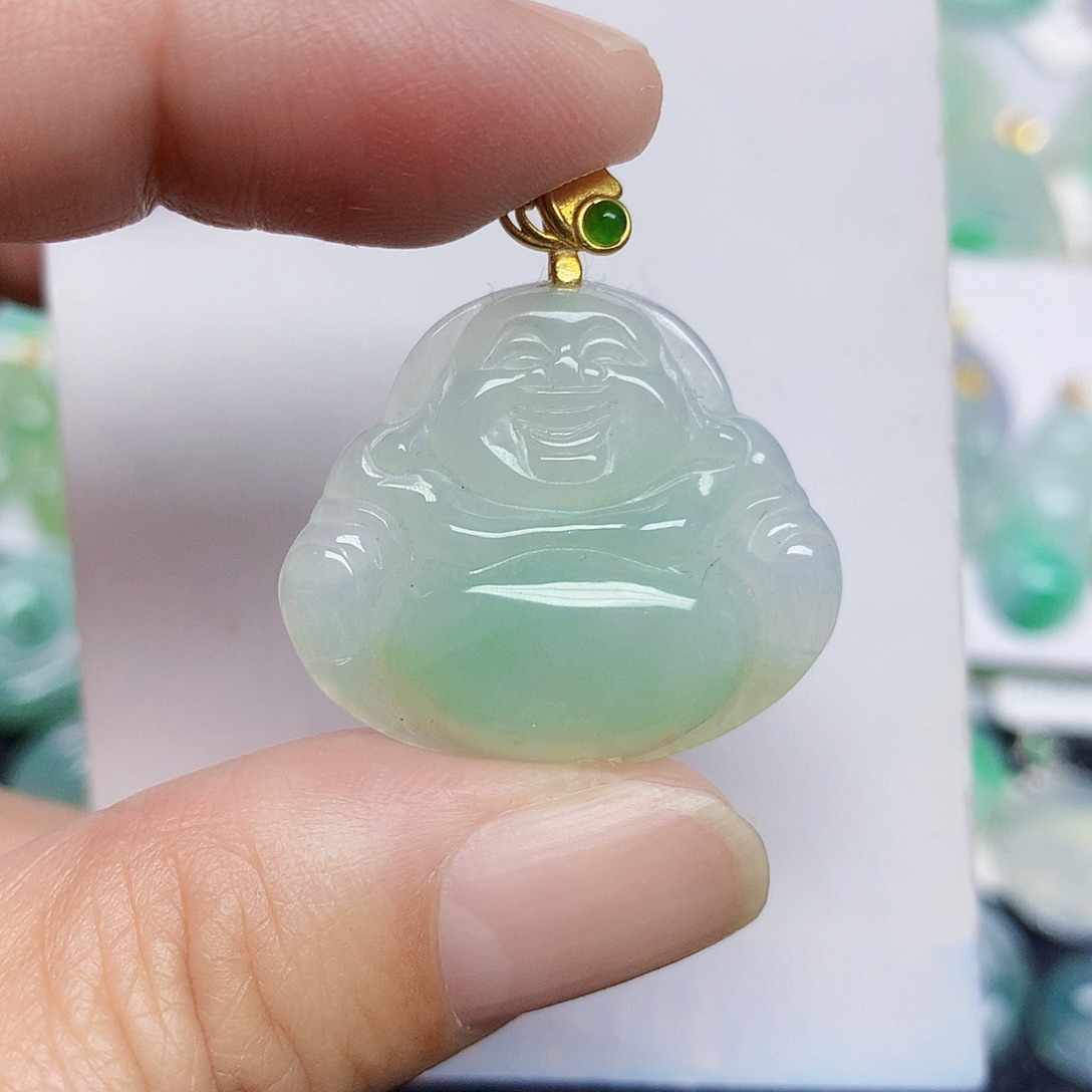 翡翠未镶嵌颈饰4567799