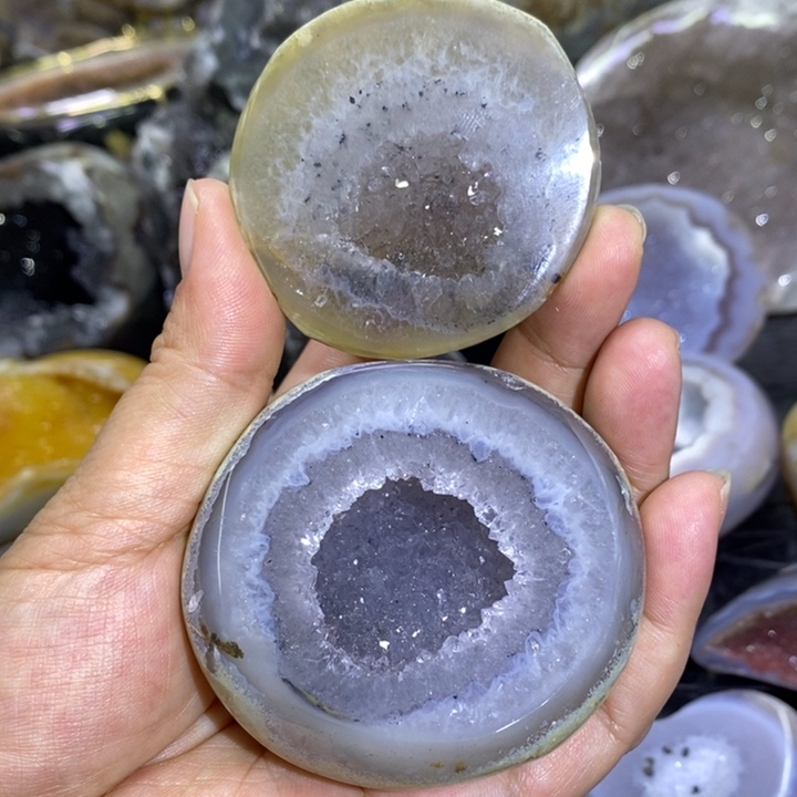 未镶嵌珠宝半成品紫晶福利美盆