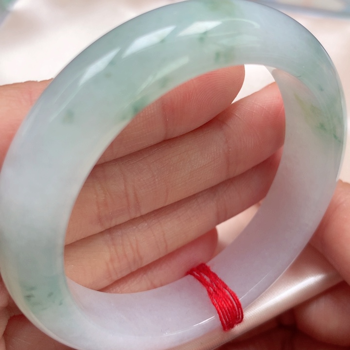 翡翠手镯未镶嵌冰胶碎花29