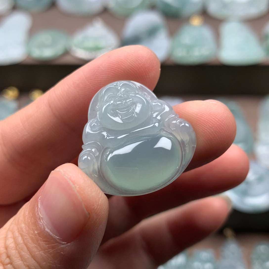 颈饰未镶嵌翡翠天然翡翠