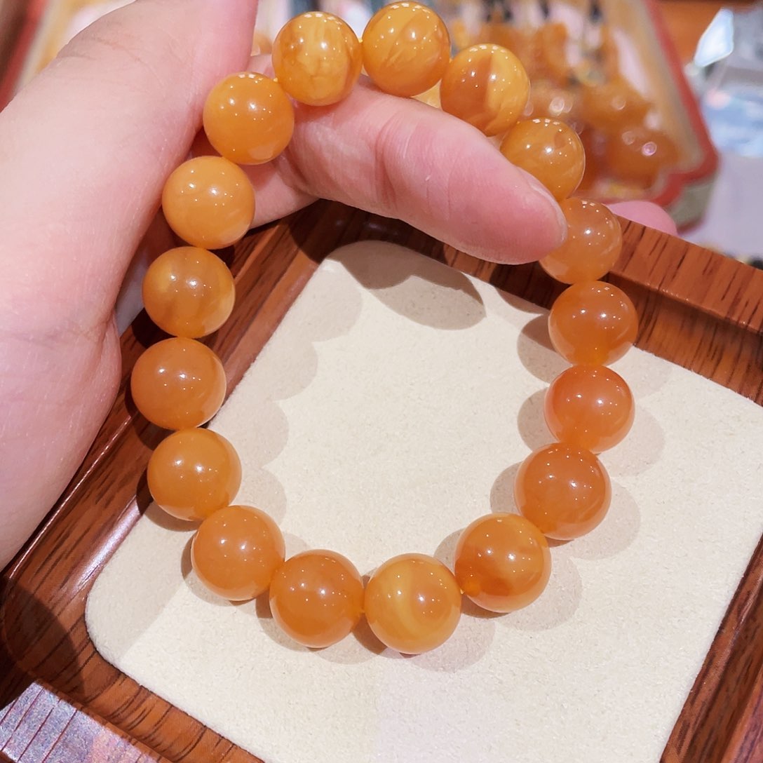 蜜蜡手链未镶嵌手串