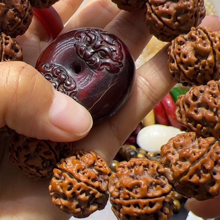 核桃手串/手链射扣子