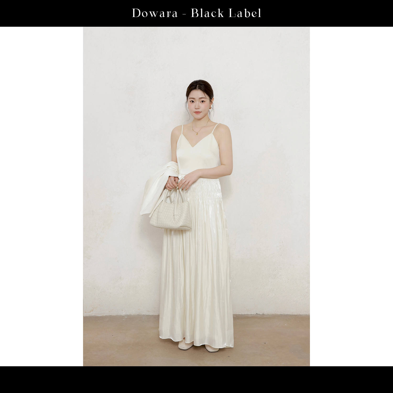 现货9836D大婉酱黑标【流光之夜】进口水光纱拼接V领连衣裙气质长裙