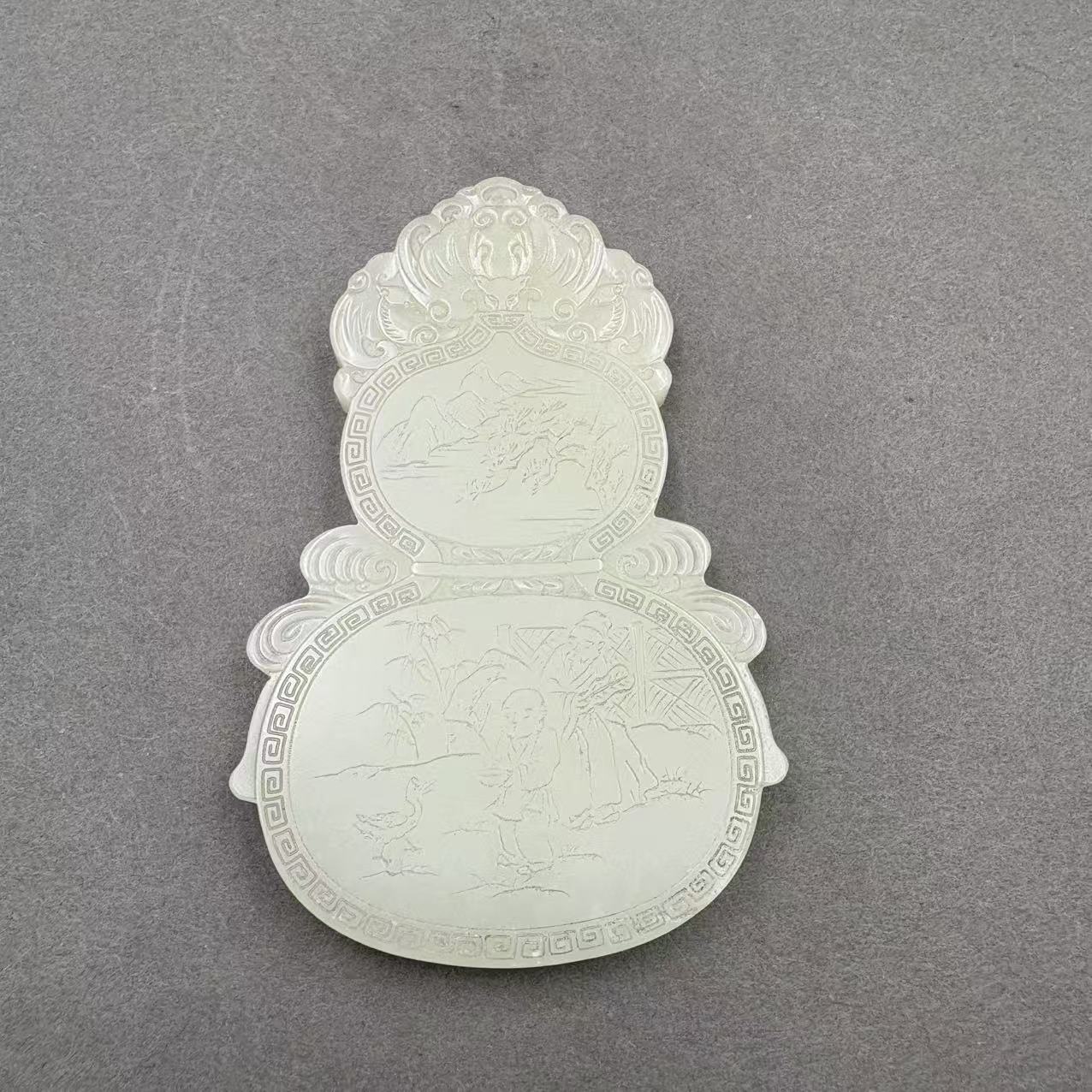 GWC-0708晚002和田玉大吉葫芦佩