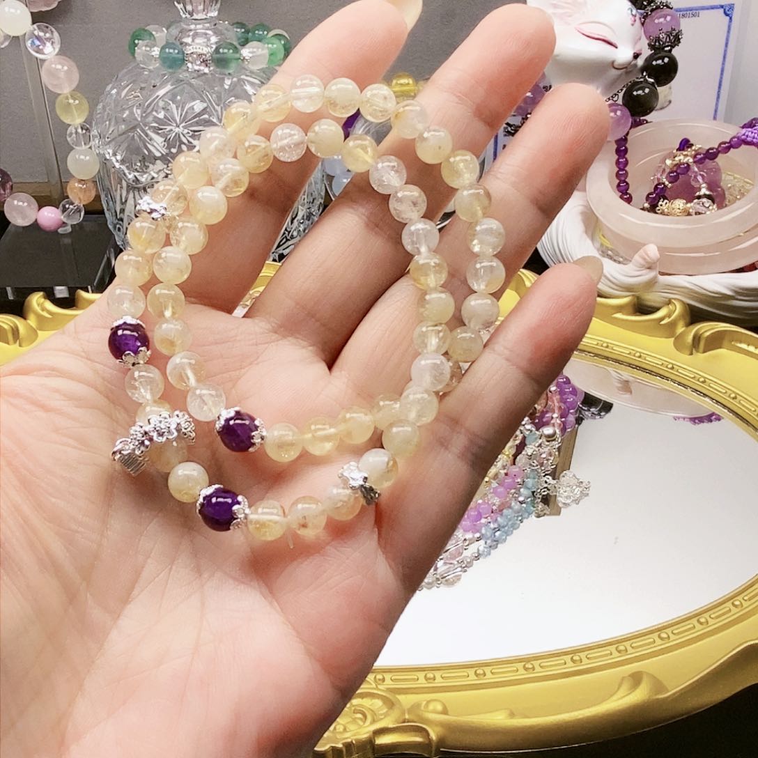 【闪购商品】烟晶手链未镶嵌水晶手链