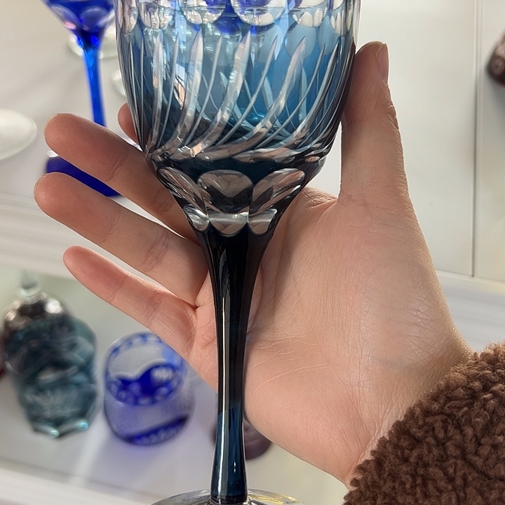 手柄款水晶玻璃微瑕一个