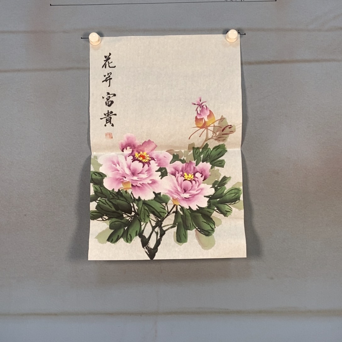 国画249牡丹花盛开的时候