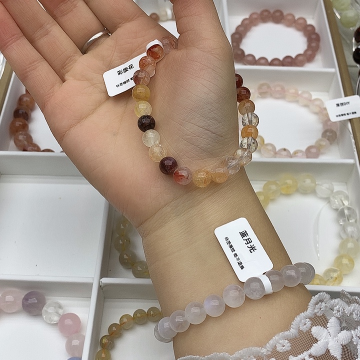 手链水晶未镶嵌彩胶花
