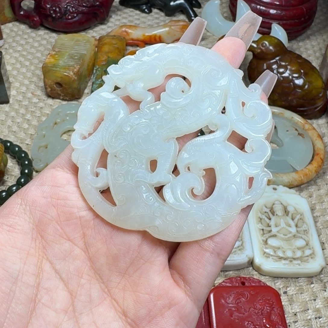 吊坠白玉菩提挂件