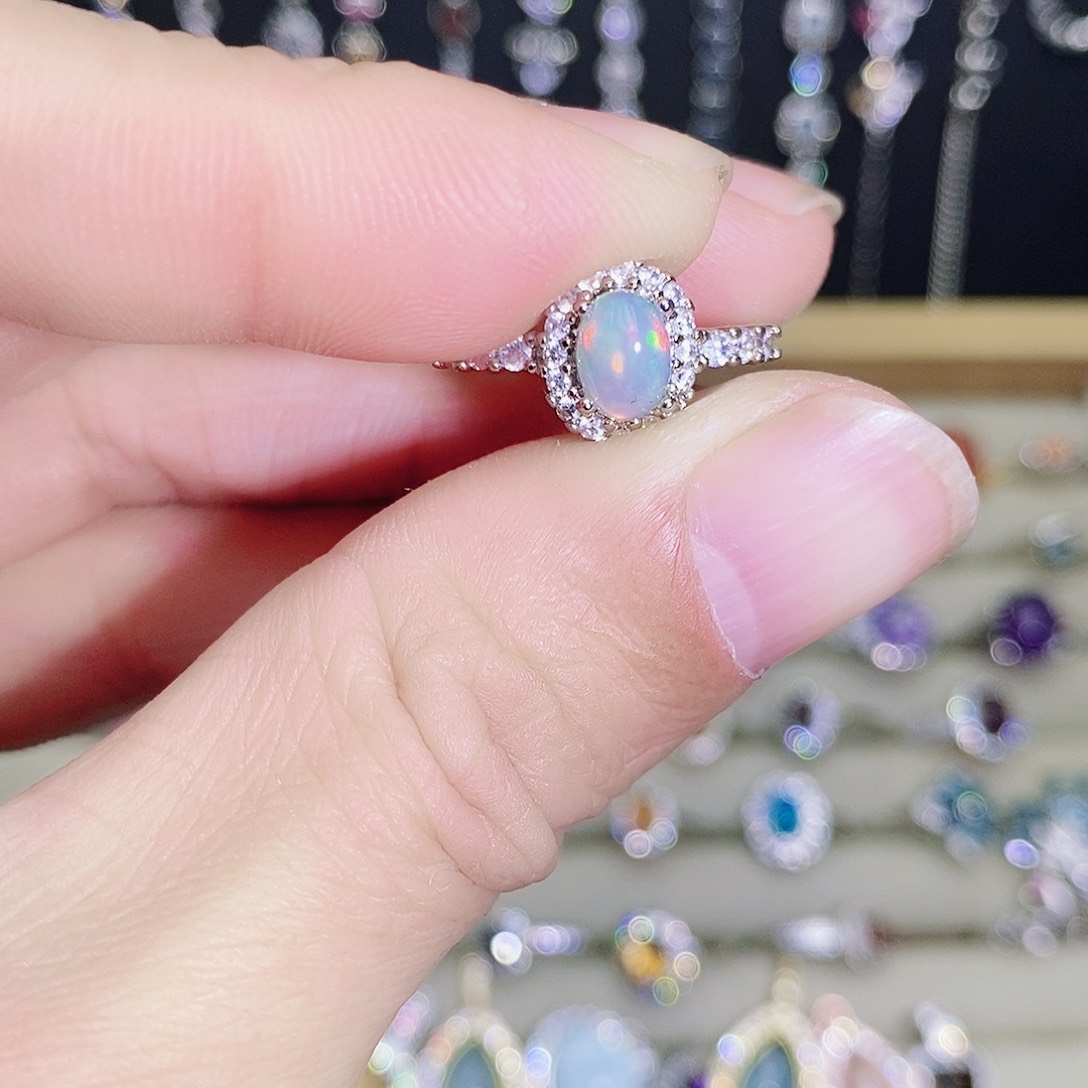 未镶嵌欧泊戒指556