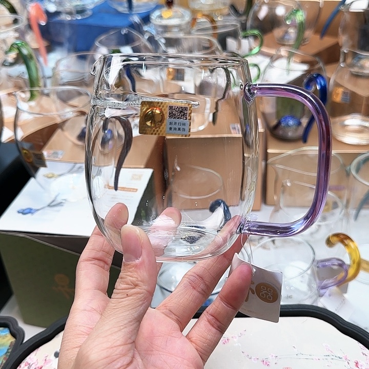 禾器浅紫色澄然月牙款