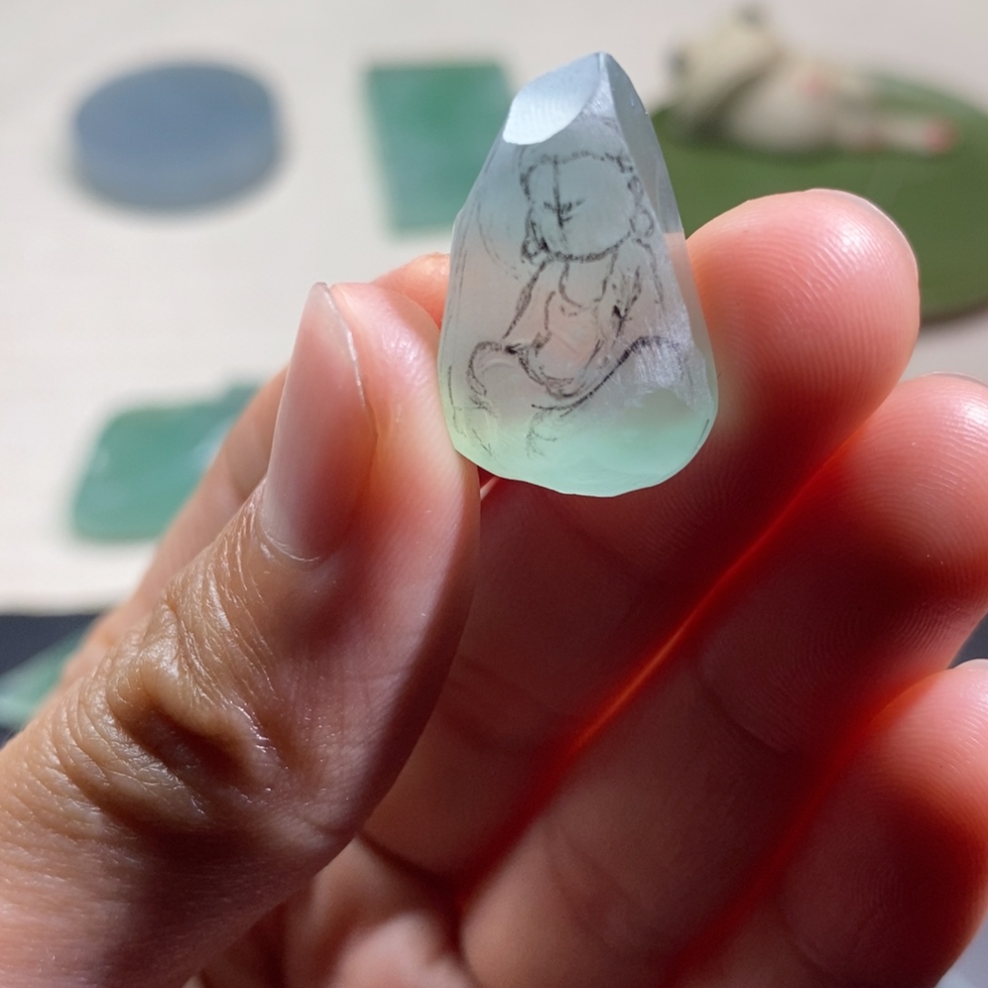 定制翡翠未镶嵌天然缅甸翡翠Ahuo