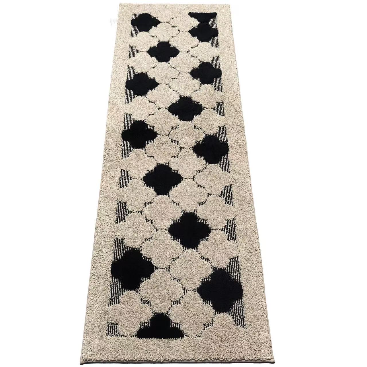 （双十二福利）四叶草轻奢风床边飘窗防滑床边毯地垫