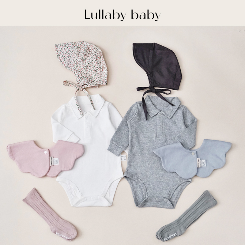 lullabybaby婴儿包屁衣春秋长袖宝宝连体衣新生儿爬服婴幼儿哈衣