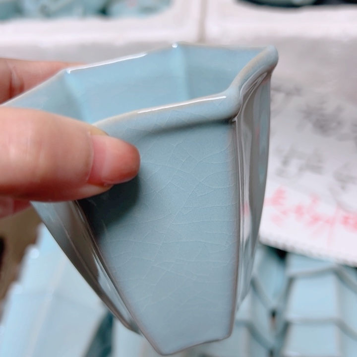 杯汝瓷原产地生产瑕品