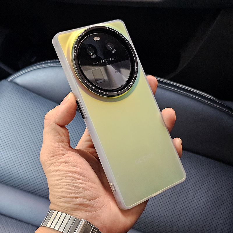 适用于oppofindx7ultra手机壳炫彩镭射渐变x6pro高级极光变色外壳