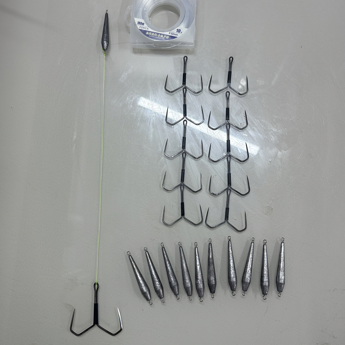 铅下钩没有绑的【10副】