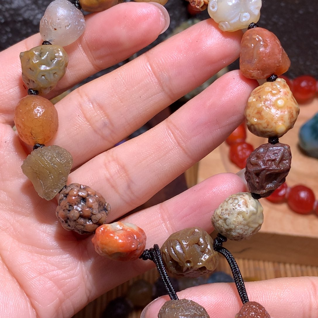 未镶嵌玛瑙/玉髓珠宝半成品