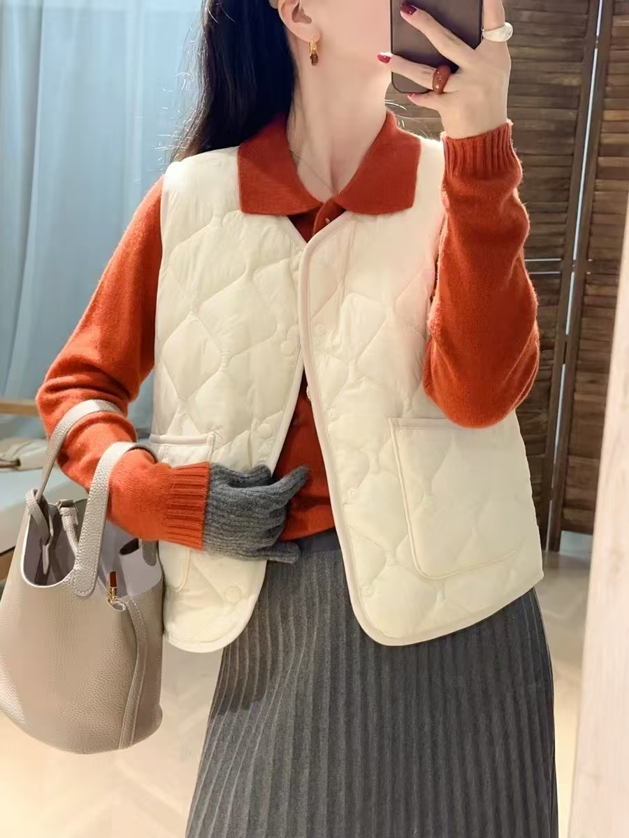 2025女新款马甲轻薄保暖背心宽松洋气大码新款坎肩