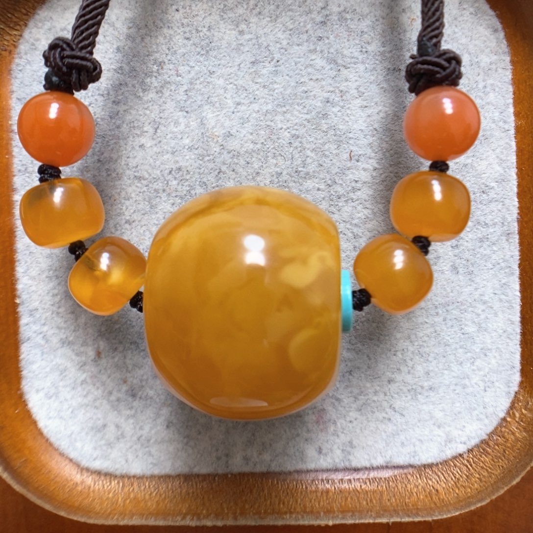 蜜蜡颈饰未镶嵌蜜蜡