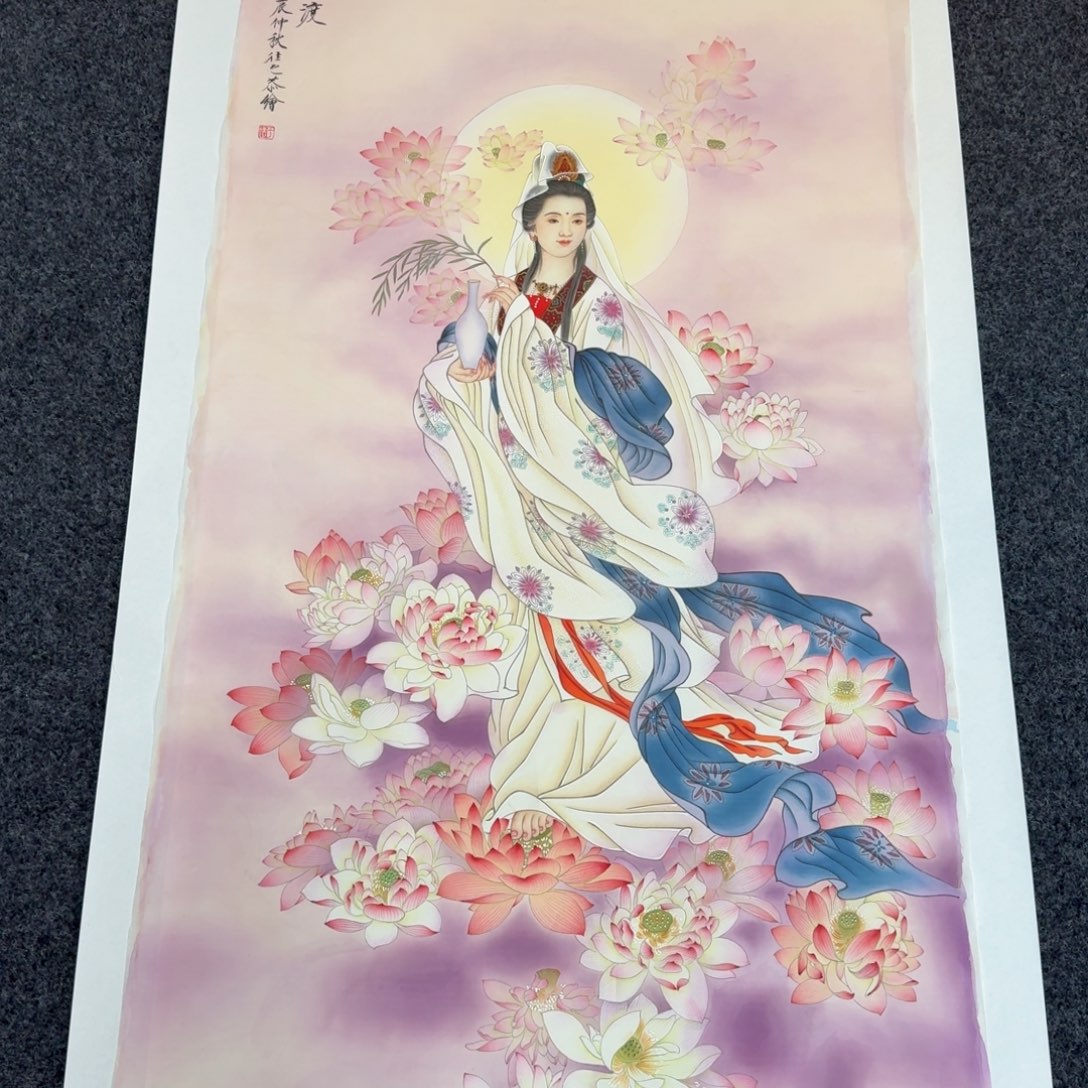 国画国画作品纯手绘山水花鸟