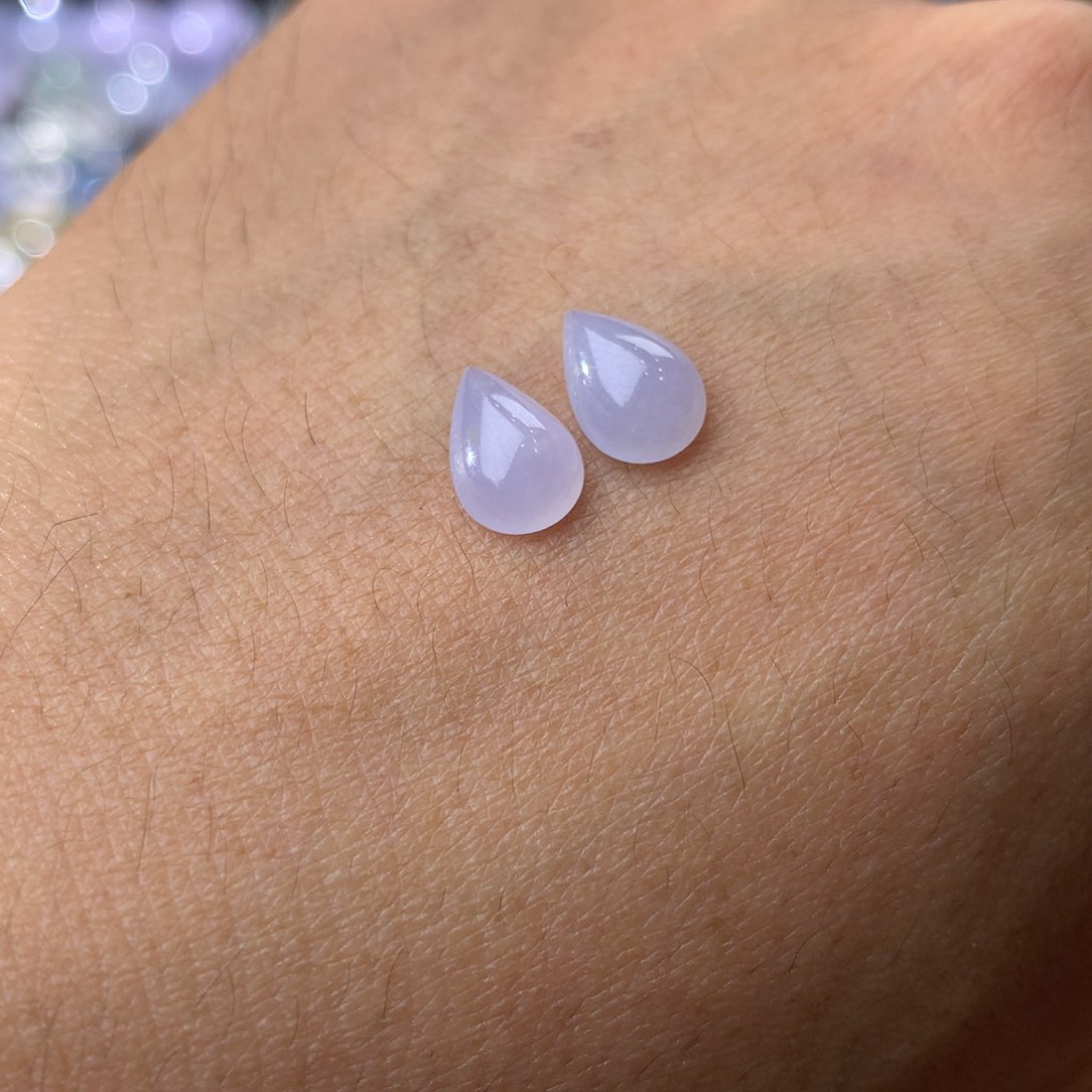 翡翠耳饰未镶嵌紫***¥未镶嵌