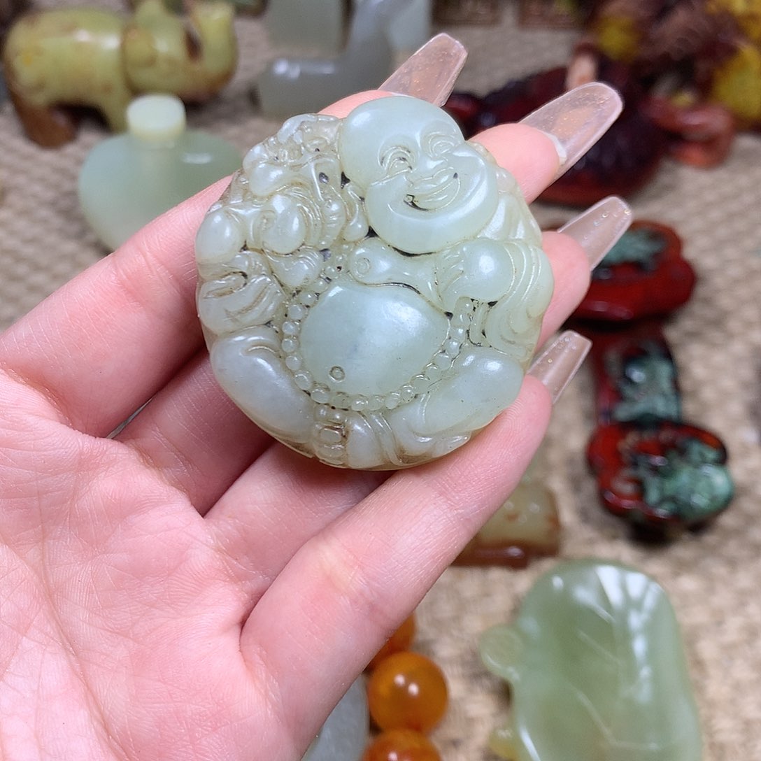 白玉菩提吊坠挂件