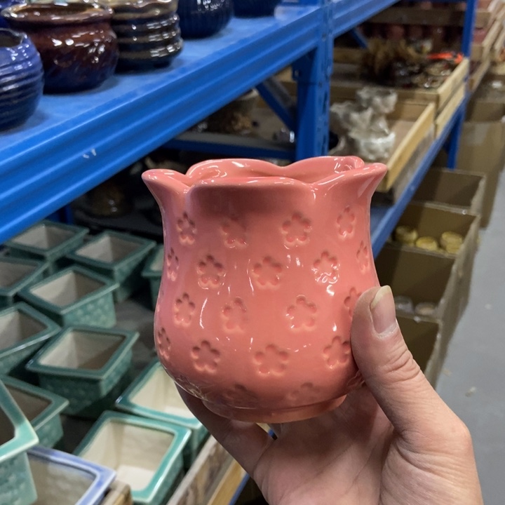 陶瓷花盆单场满9.9发9.5*10