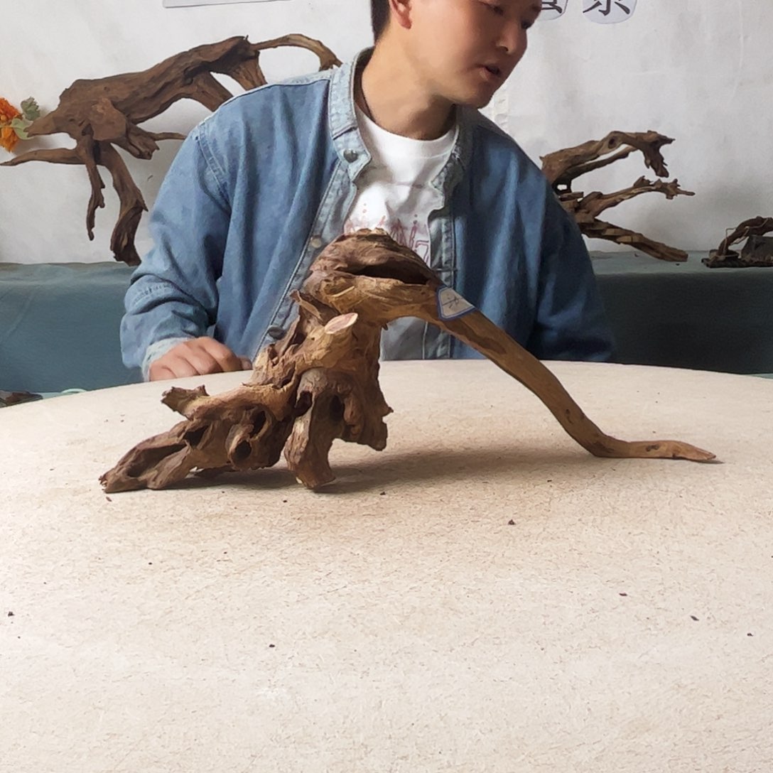 新年快乐沉木造景