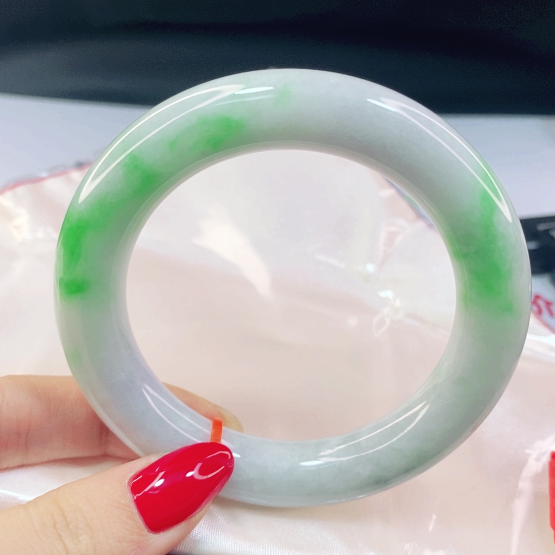 翡翠手镯未镶嵌55.7圆条