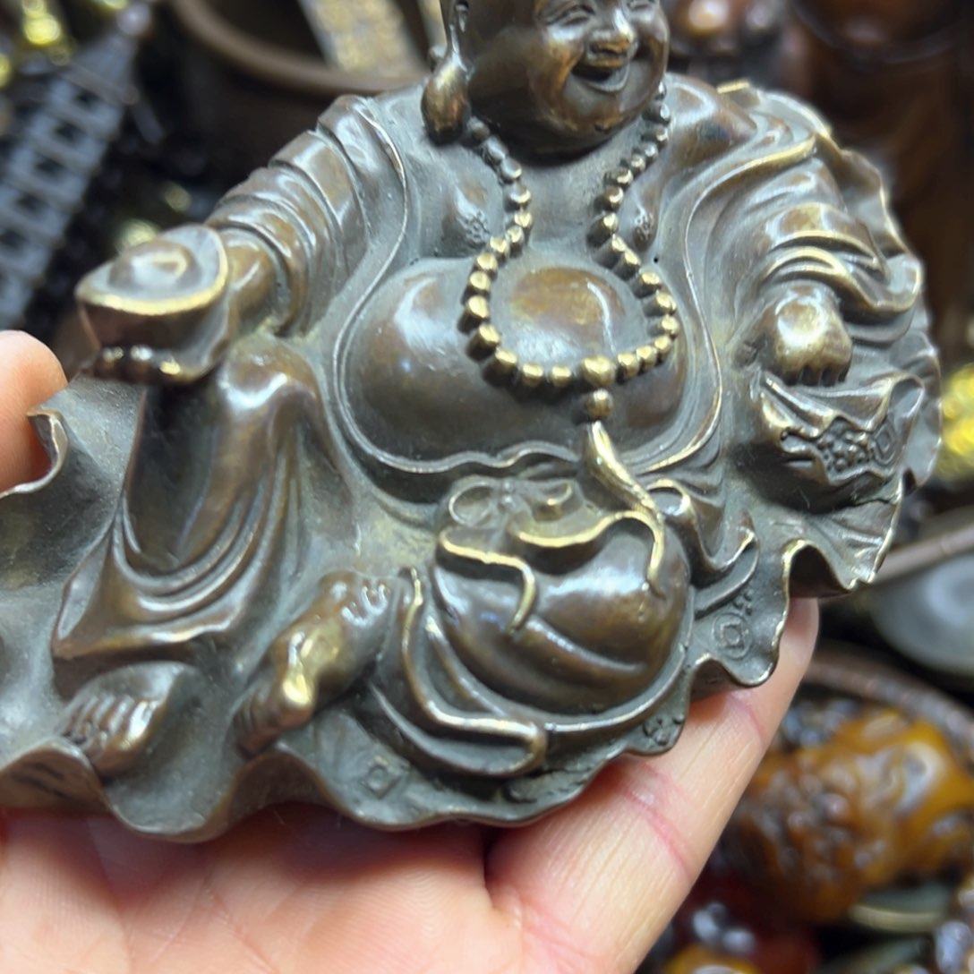 铜摆件欢迎欢迎你