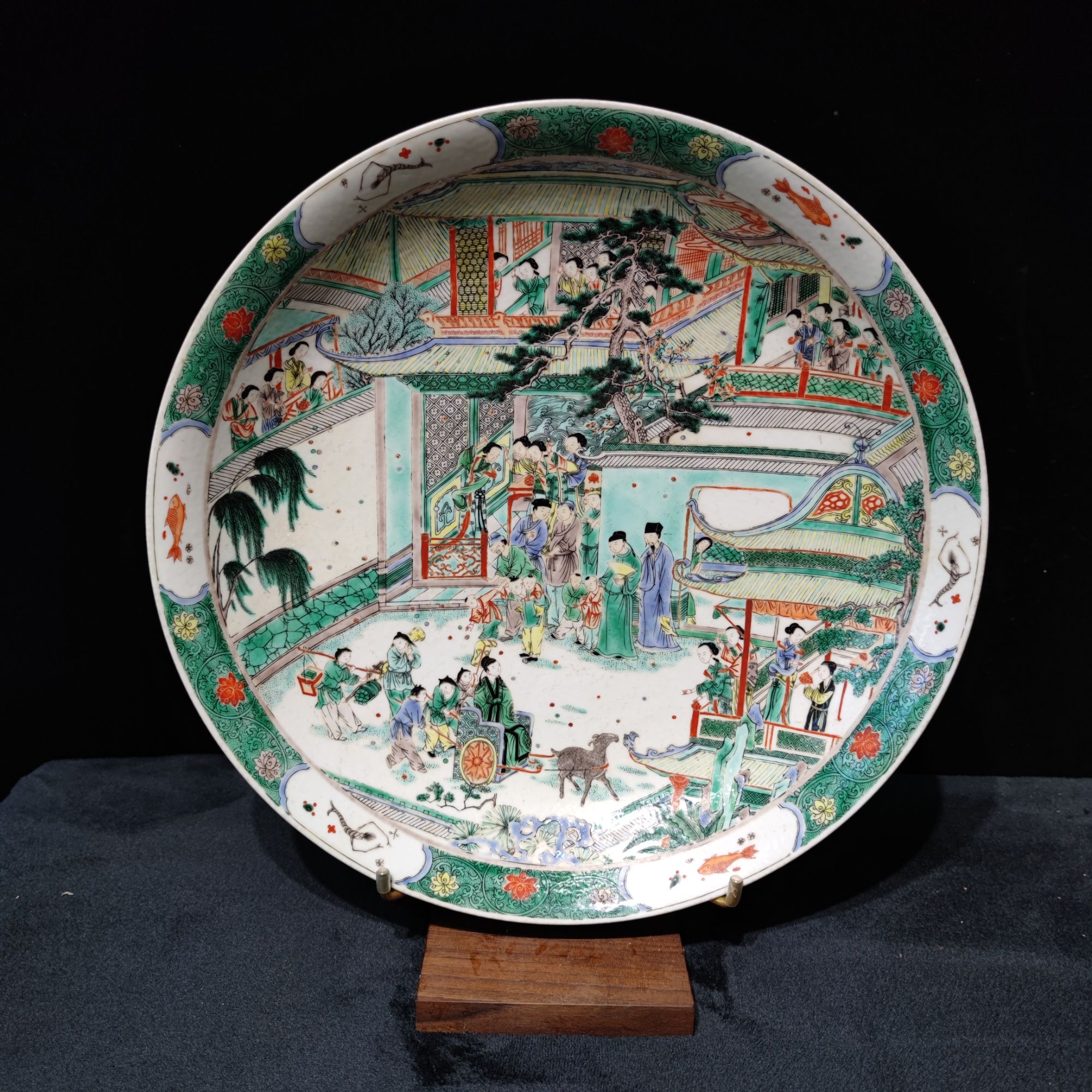 【闪购商品】 A222 清康熙 人物故事赏盘