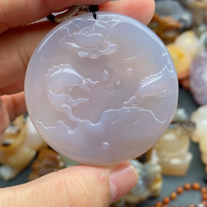 玛瑙/玉髓吊坠(不含链)未镶嵌