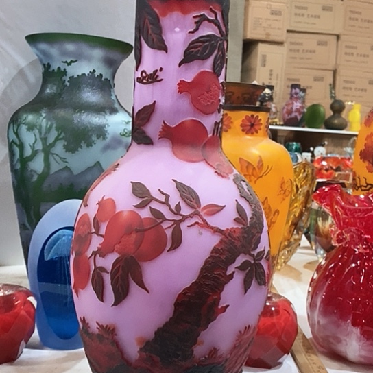 琉璃r****e花瓶高38厘米口径6厘米