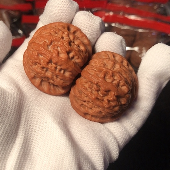 文玩核桃把件白狮子39