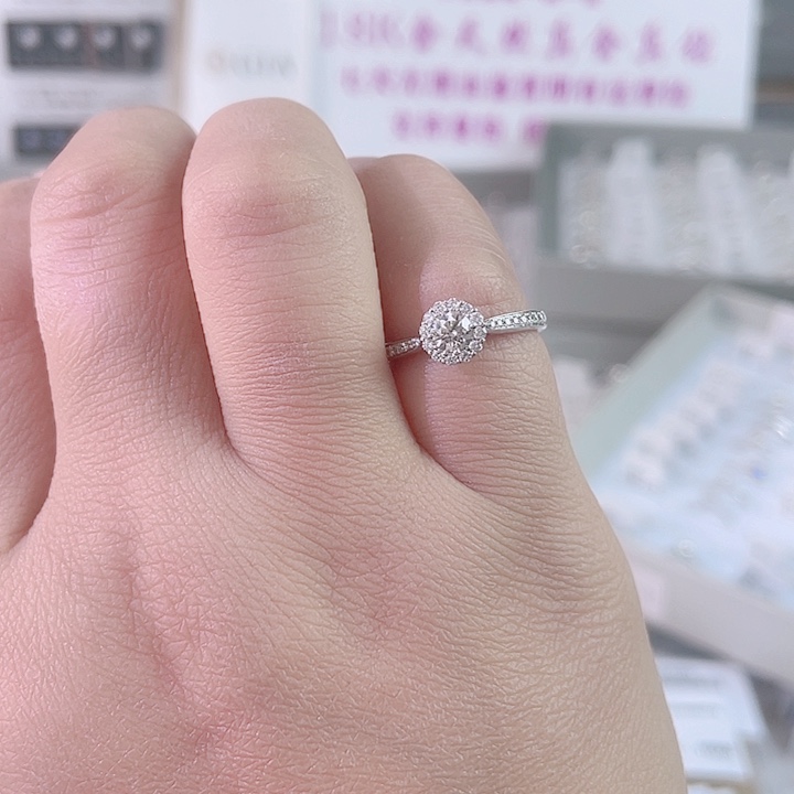 钻石戒指/指环18K金镶嵌d s 24120083