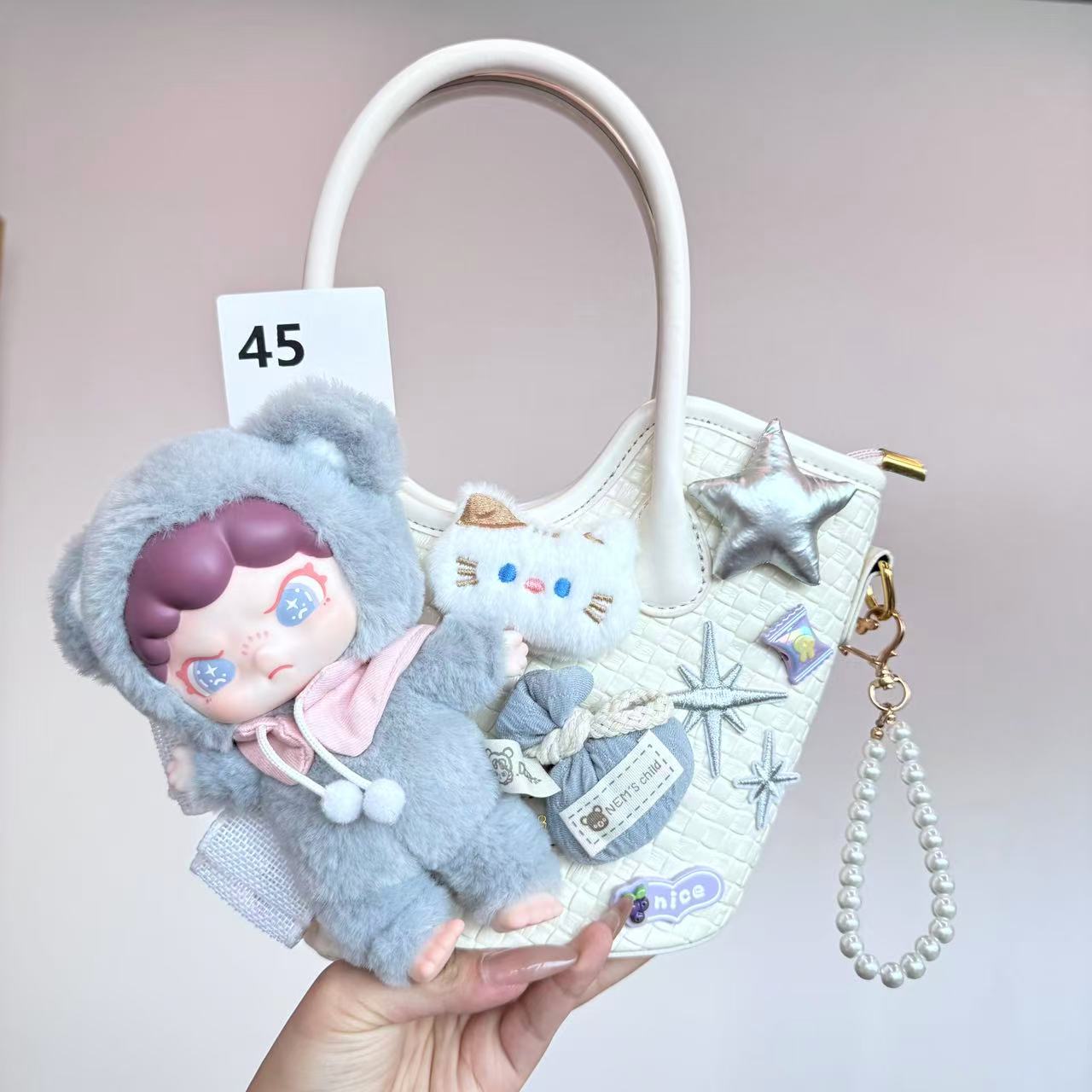 45号 设计师定制毛绒娃包潮玩时尚百搭包包 DORA