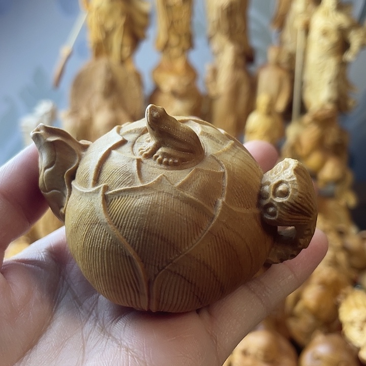 柏木（崖柏）崖柏莲花壶