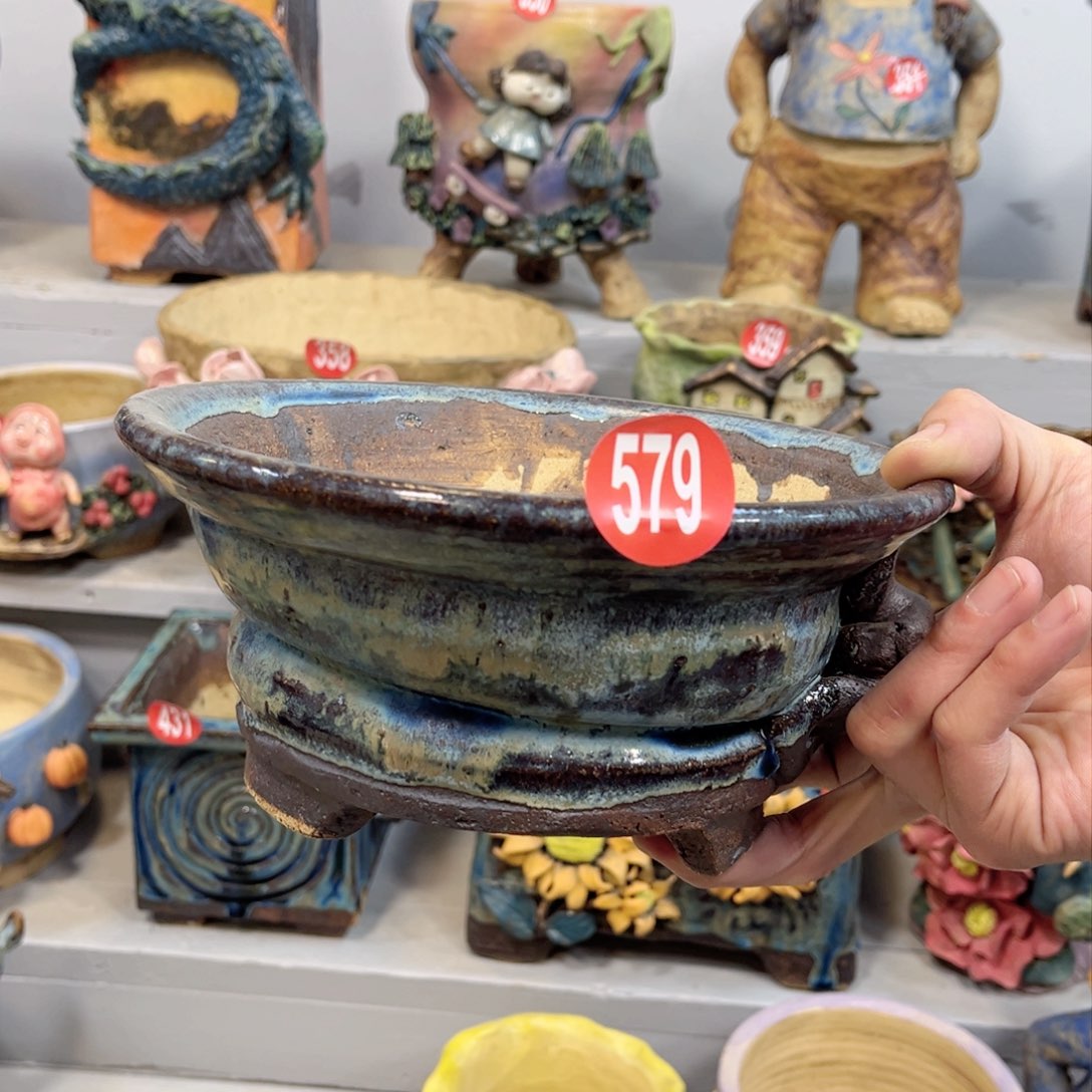 陶瓷微瑕579 号陶然花盆