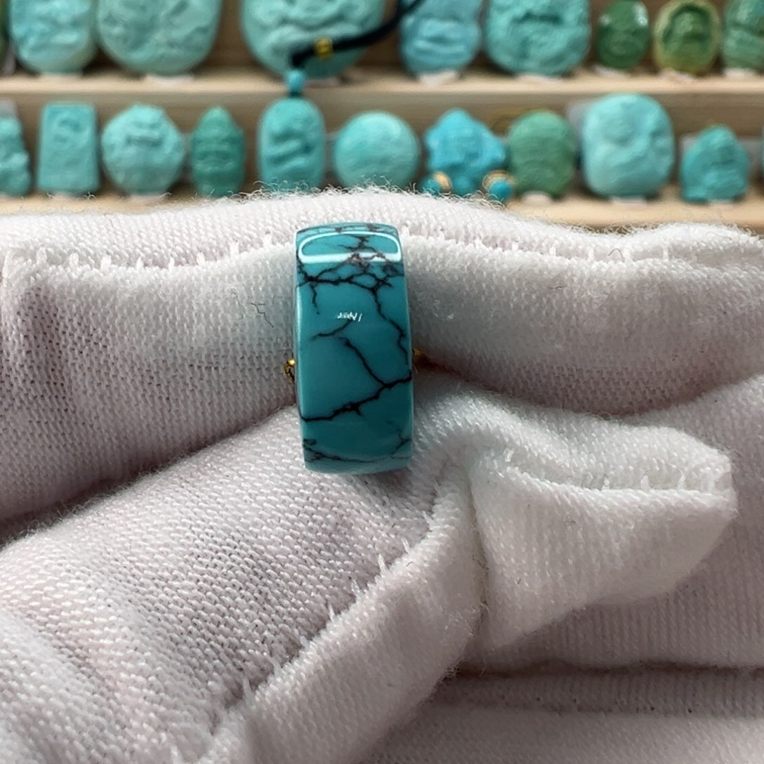 未镶嵌绿松石直切珠13x5.9mm