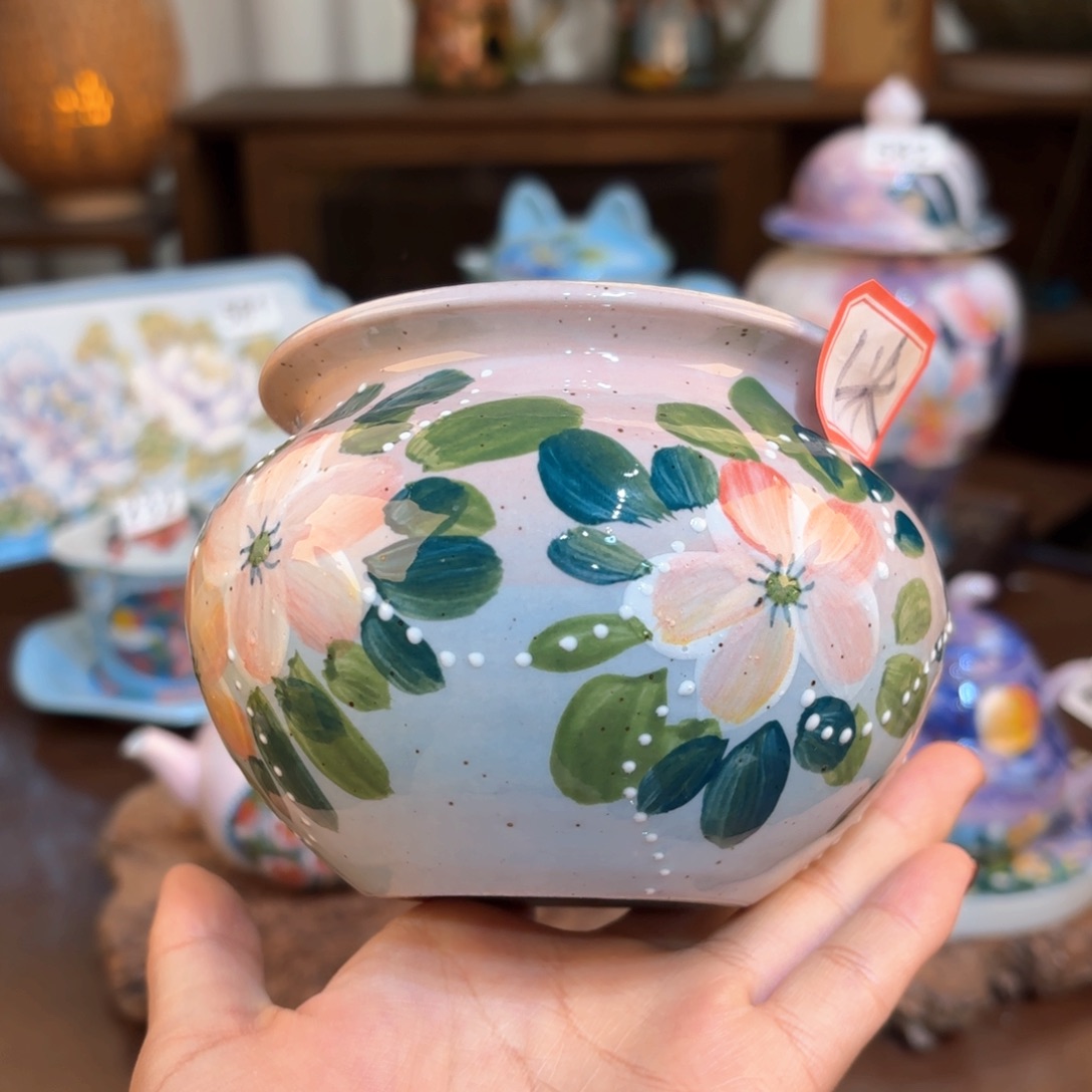  ***心景德镇手绘高温釉下彩陶瓷茶具