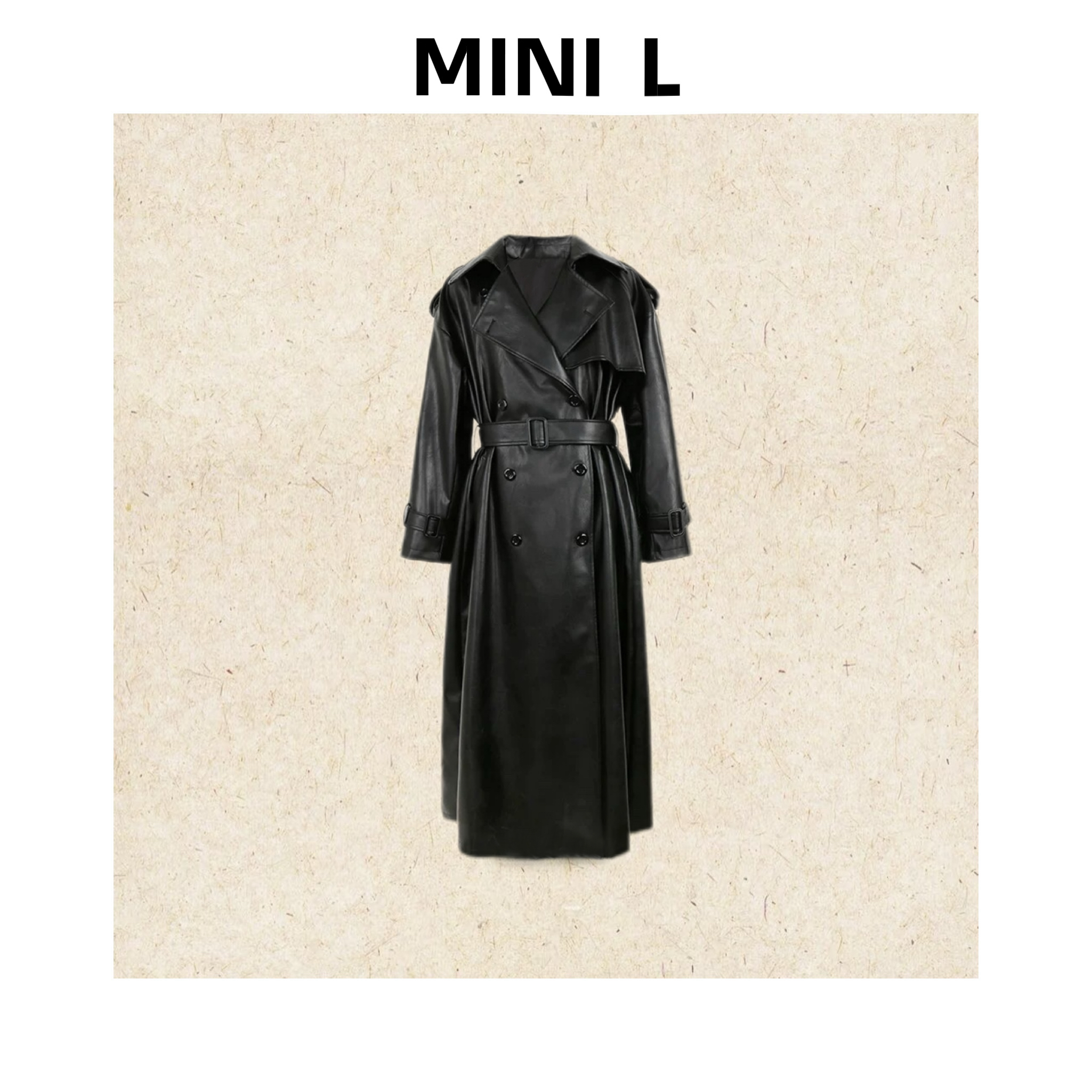 [MINI L]“特务J”杨树林新西兰绵羊皮腔调气质大女主长款皮衣外套