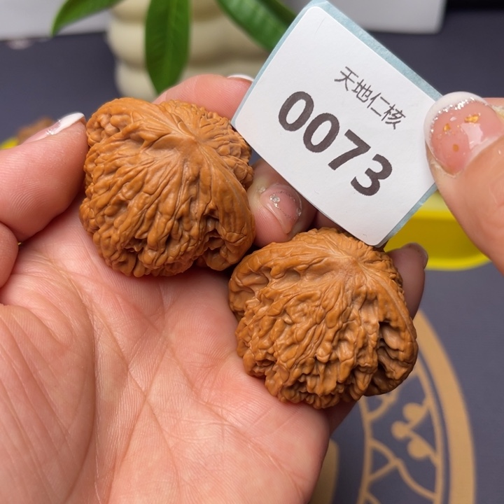 文玩核桃把件42虎头73