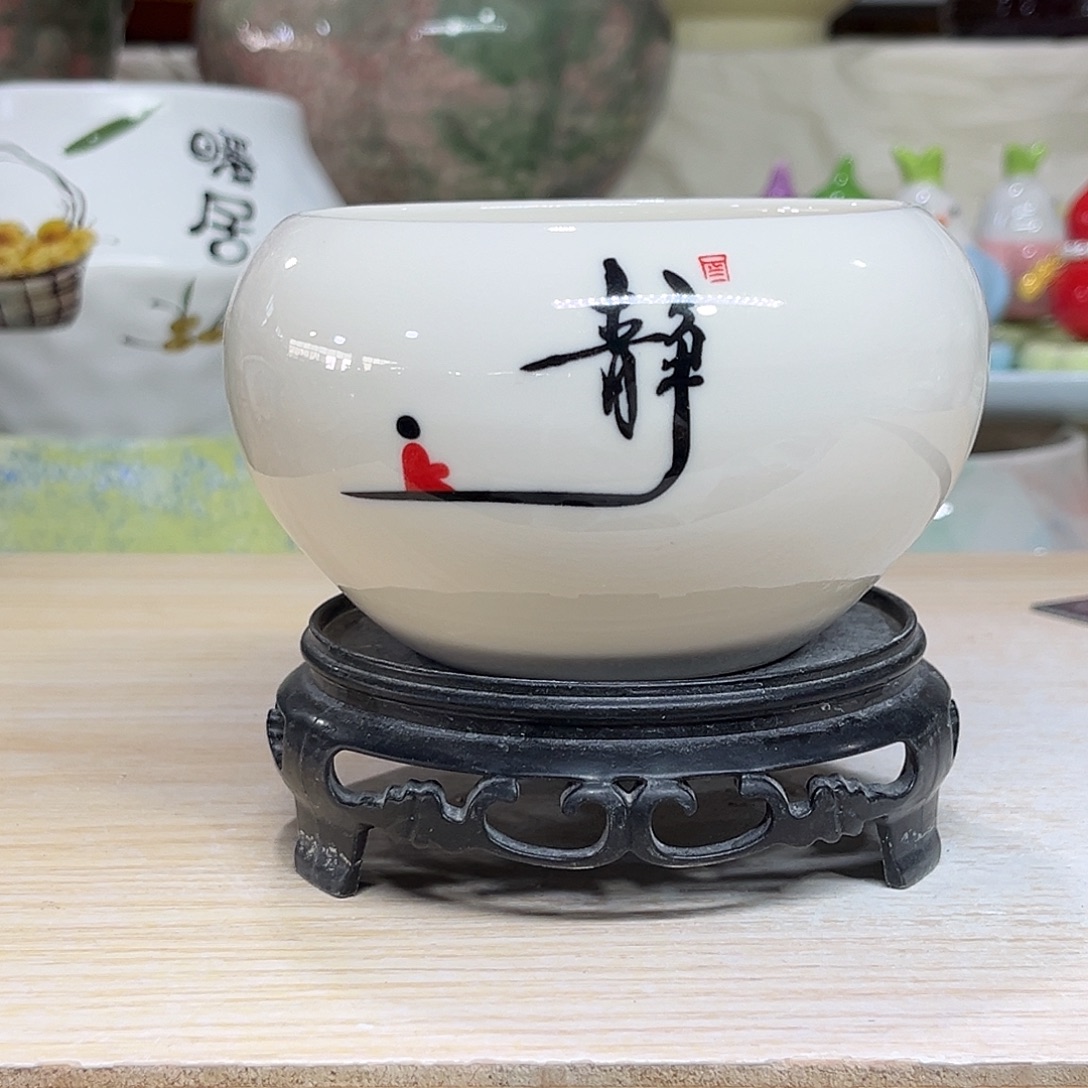 陶瓷绿植多肉微瑕花盆外口径：8*7