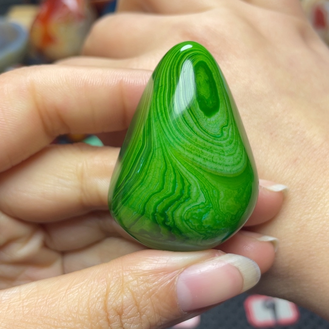 爱***瓜玛瑙/玉髓未镶嵌珠宝奇石