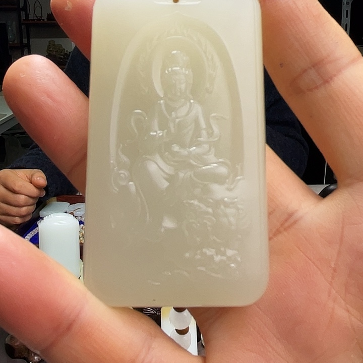 和田玉挂件定制发货未镶嵌